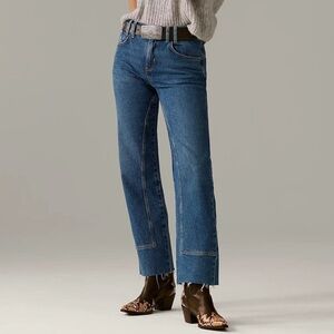 Free People We The Free Risk Taker Mid-Rise Jeans In Be Bold , sz : 25